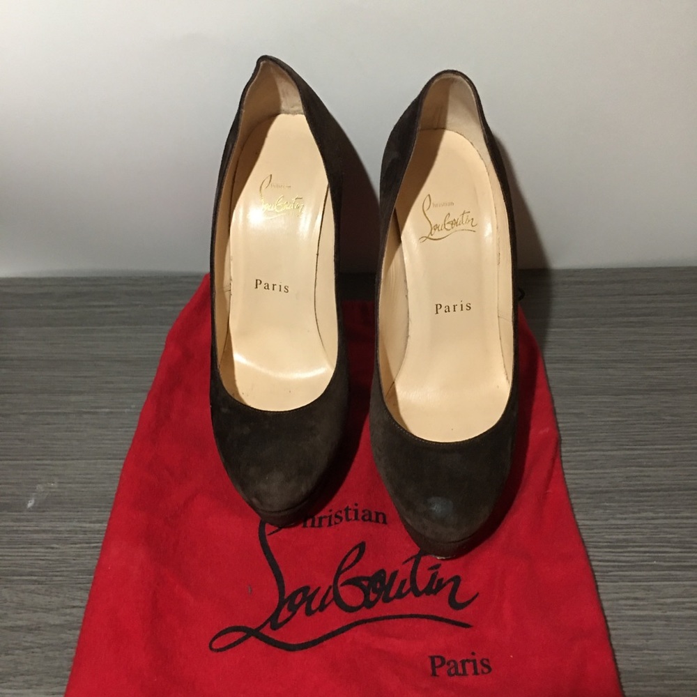 louboutin thick heel